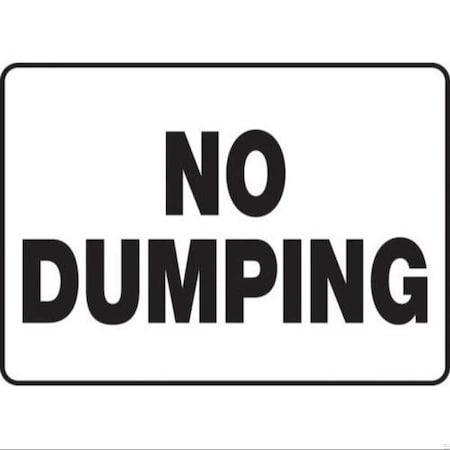 Accuform SAFETY SIGN NO DUMPING 10 X 14 MHSK542VP MHSK542VP